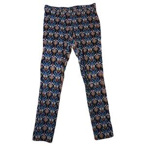 Pilcro and The Letterpress Anthropologie IKat Navy Corduroy Skinny Pants Size 28